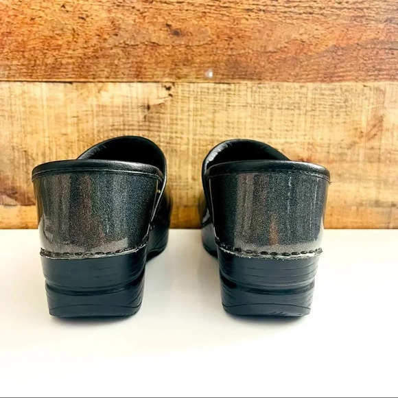 Dansko Iridescent Metallic Sparkle Glitter Clogs - Picture 8 of 9